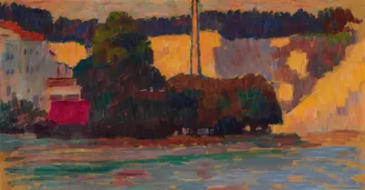 Wasserburg av Alexej von Jawlensky