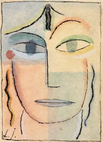 Weiblicher Kopf av Alexej von Jawlensky