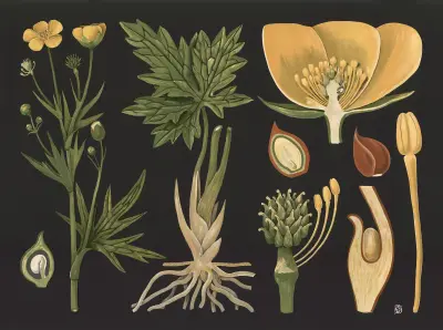 Jaskier ostry (Ranunculus acris), Gottlieb von Koch