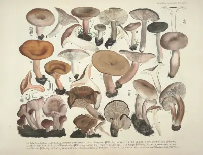 Věrné vyobrazení a popis jedlých, škodlivých a podezřelých hub, tab. 40, Julius Vincenz von Krombholz
