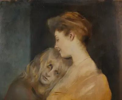 Lady Bateman mit Marion av Franz von Lenbach