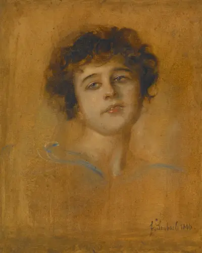 Portret młodej kobiety, 1876, Franz von Lenbach