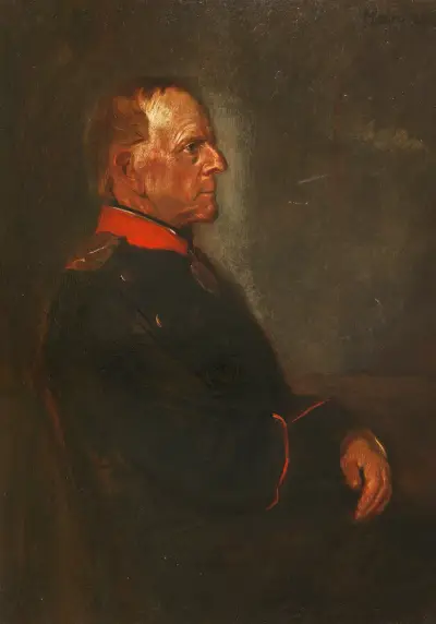Portret Helmuta Grafa von Moltke, Franz von Lenbach