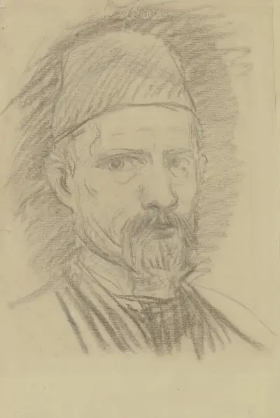 Self-portrait av Hans Von Marées