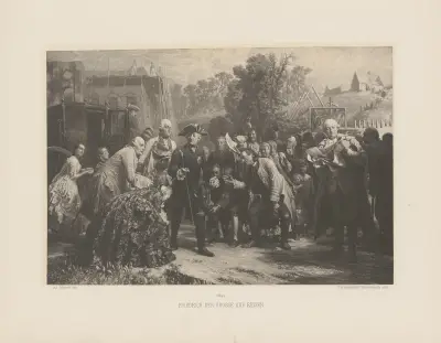Friedrich der Grosse auf Reisen, Adolph von Menzel