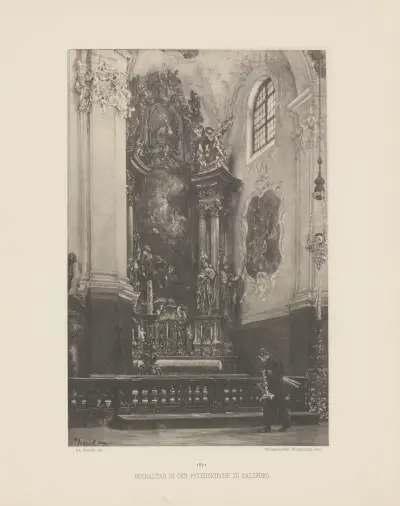 Hochaltar in der Peterskirche zu Salzburg, Adolph von Menzel