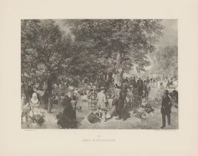 Sonntag im Tuileriengarten, Adolph von Menzel