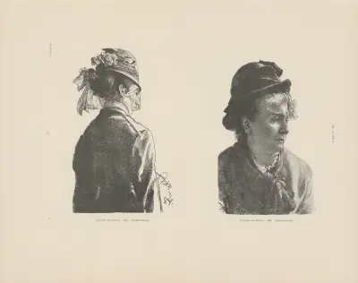 Weibliche Modellstudie, 1879; Weibliche Modellstudie, Adolph von Menzel