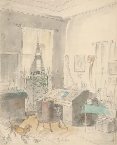 Interieur von Friedrich Carl von Scheidlin