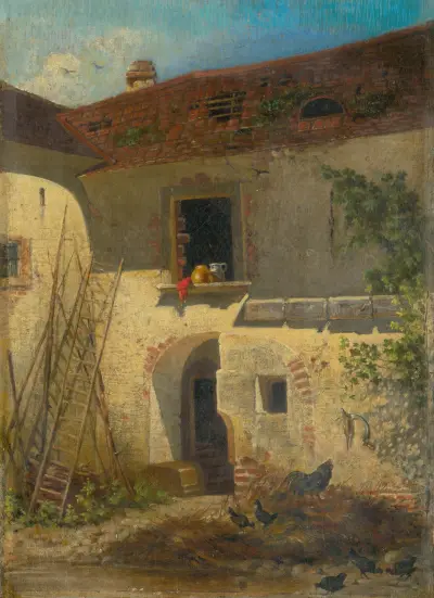 Alter Bauernhof in Jur von Friedrich Carl von Scheidlin