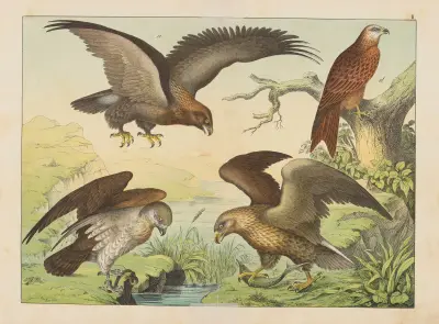 Historja naturalna ptakow (Natural history of birds) Pl.02 av Gotthilf Heinrich von Schubert