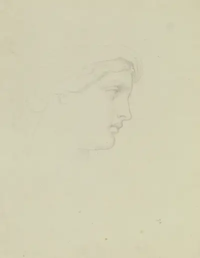 Studie zu ‘Sabine von Steinburg’ von Moritz von Schwind
