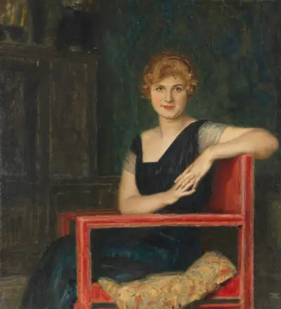 Portret damy, Franz von Stuck