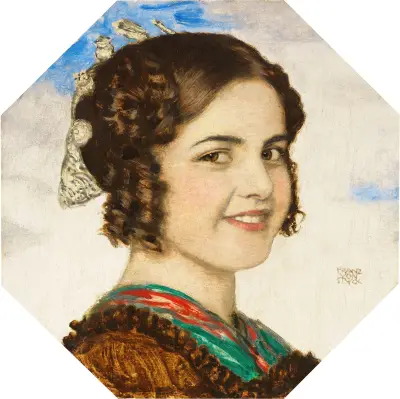 Portret córki Mary, Franz von Stuck