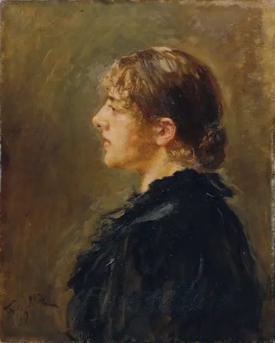 Die Tochter des Künstlers von Fritz von Uhde