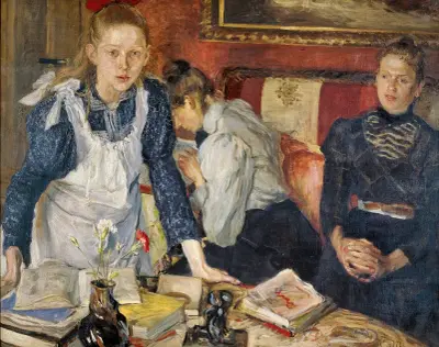 The lesson von Fritz von Uhde