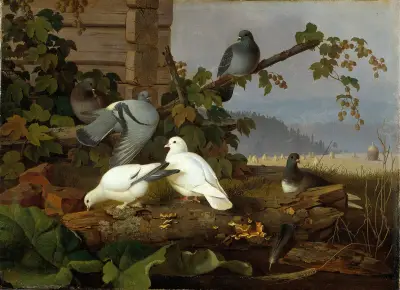 Pigeons av Ferdinand von Wright