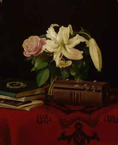 Still Life On A Lady’s Worktable av Ferdinand von Wright