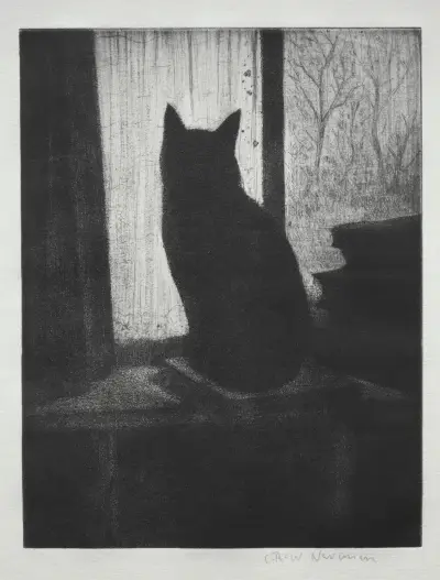 The Cat av Christopher R. W. Nevinson