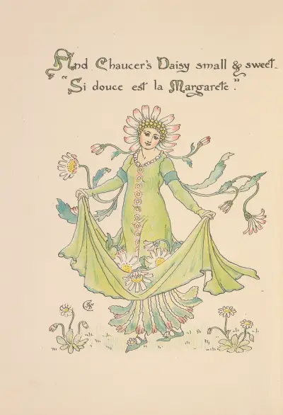Floras Fest; Eine Maskerade der Blumen Taf. 18 von Walter Crane