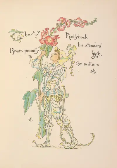 Floras Fest; Eine Maskerade der Blumen Taf. 31 von Walter Crane