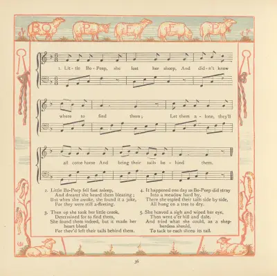 Little Bo-Peep av Walter Crane