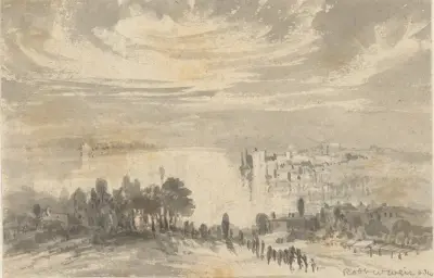 Landscape – Town on a Bay von Robert Walter Weir