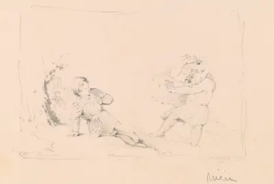 Scene from Scott’s ‘Lay of the Last Minstrel’ von Robert Walter Weir
