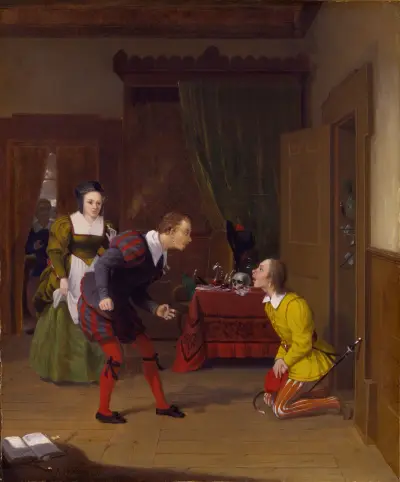 The Merry Wives of Windsor; Dr. Caius, Simple and Dame Quickly von Robert Walter Weir