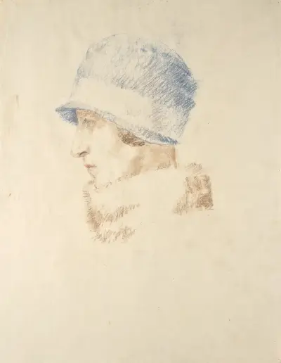 Dame mit Hut av Walther Gamerith