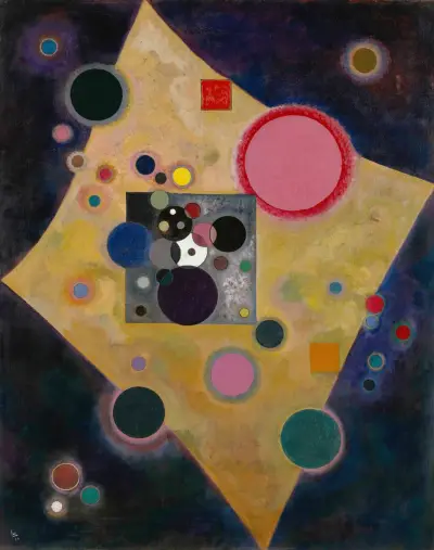 Accent on Pink von Wassily Kandinsky