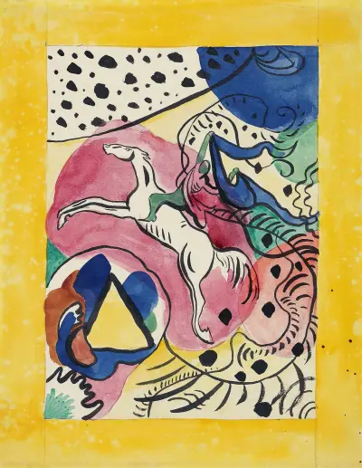 Umschlag für den Almanach Der Blaue Reiter, 1911 – Nr. 2 von Wassily Kandinsky