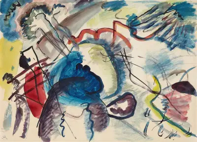 Szkic do „Obrazu z białą ramą”, Wassily Kandinsky