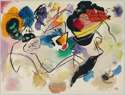Entwurf zu ‘Komposition VII’ av Wassily Kandinsky