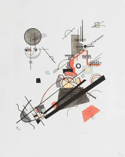 Fröhlicher Aufstieg av Wassily Kandinsky