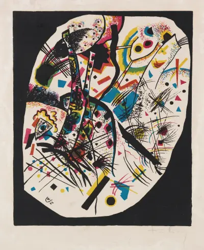Kleine Welten III, 1922 – nr 2 av Wassily Kandinsky