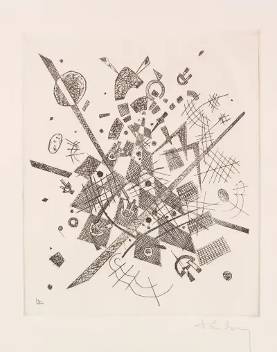 Kleine Welten IX, 1922 – nr 2 av Wassily Kandinsky