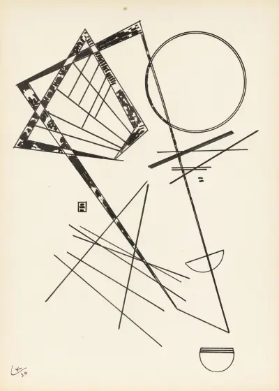 Utan titel, 1930 – nr 1 av Wassily Kandinsky
