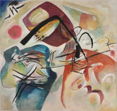 Bild mit schwarzem Bogen von Wassily Kandinsky