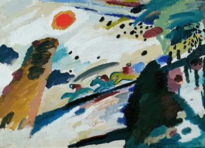 Pejzaż romantyczny, Wassily Kandinsky
