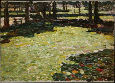 Saint-Cloud Park, clearing von Wassily Kandinsky