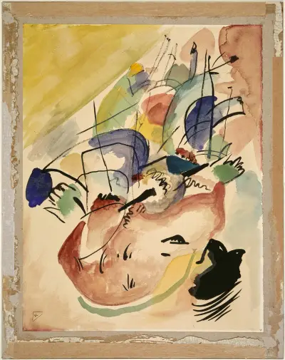 Study for Improvisation 31 (Seeschlacht) av Wassily Kandinsky