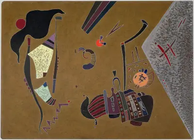 The Little Red Circle av Wassily Kandinsky