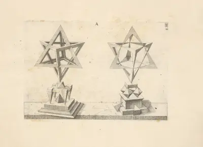 Perspectiva Corporum Regularium (Perspective of regular solids) Pl.21, Wenzel Jamnitzer