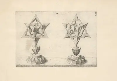 Perspectiva Corporum Regularium (Perspective of regular solids) Pl.22, Wenzel Jamnitzer