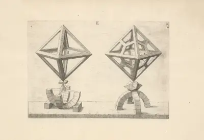 Perspectiva Corporum Regularium (Perspective of regular solids) Pl.23, Wenzel Jamnitzer