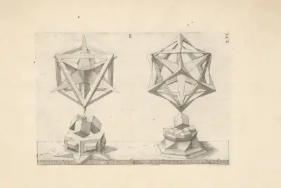 Perspectiva Corporum Regularium (Perspective of regular solids) Pl.24, Wenzel Jamnitzer