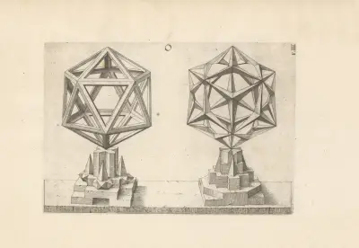 Perspectiva Corporum Regularium (Perspective of regular solids) Pl.27, Wenzel Jamnitzer