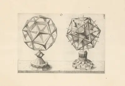 Perspectiva Corporum Regularium (Perspective of regular solids) Pl.28, Wenzel Jamnitzer