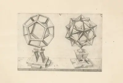 Perspectiva Corporum Regularium (Perspective of regular solids) Pl.29, Wenzel Jamnitzer